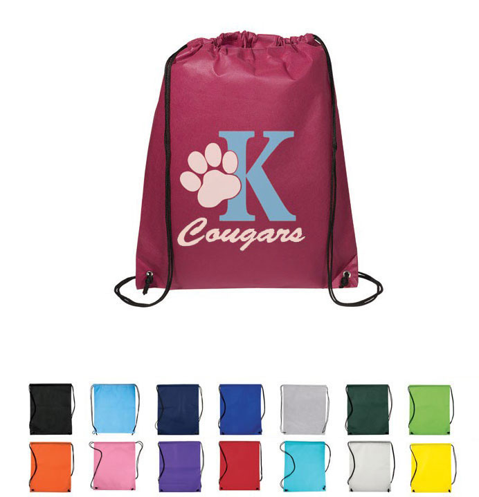 Prime Line Non-Woven Drawstring Cinch-Up Backpack