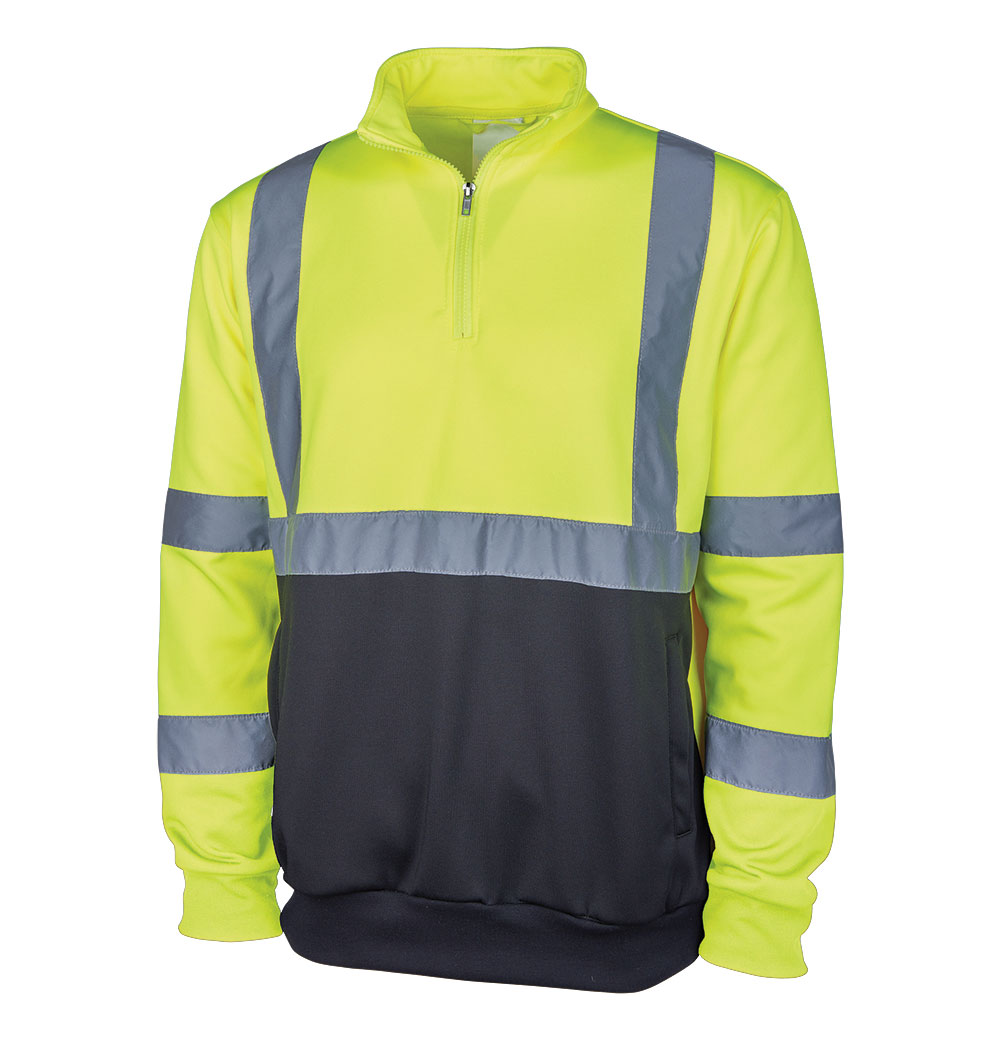 Charles River Adult 14-Zip Hi-Vis Sweatshirt