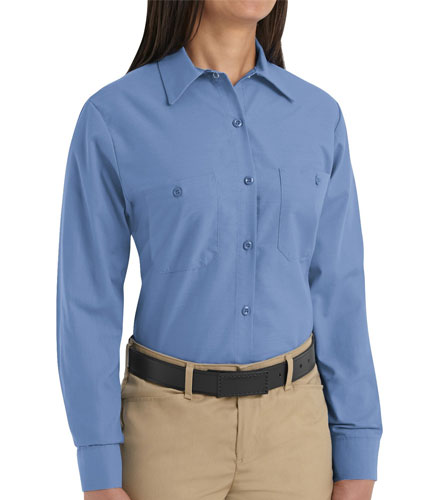 Red Kap Womens Long Sleeve Industrial Work Shirt