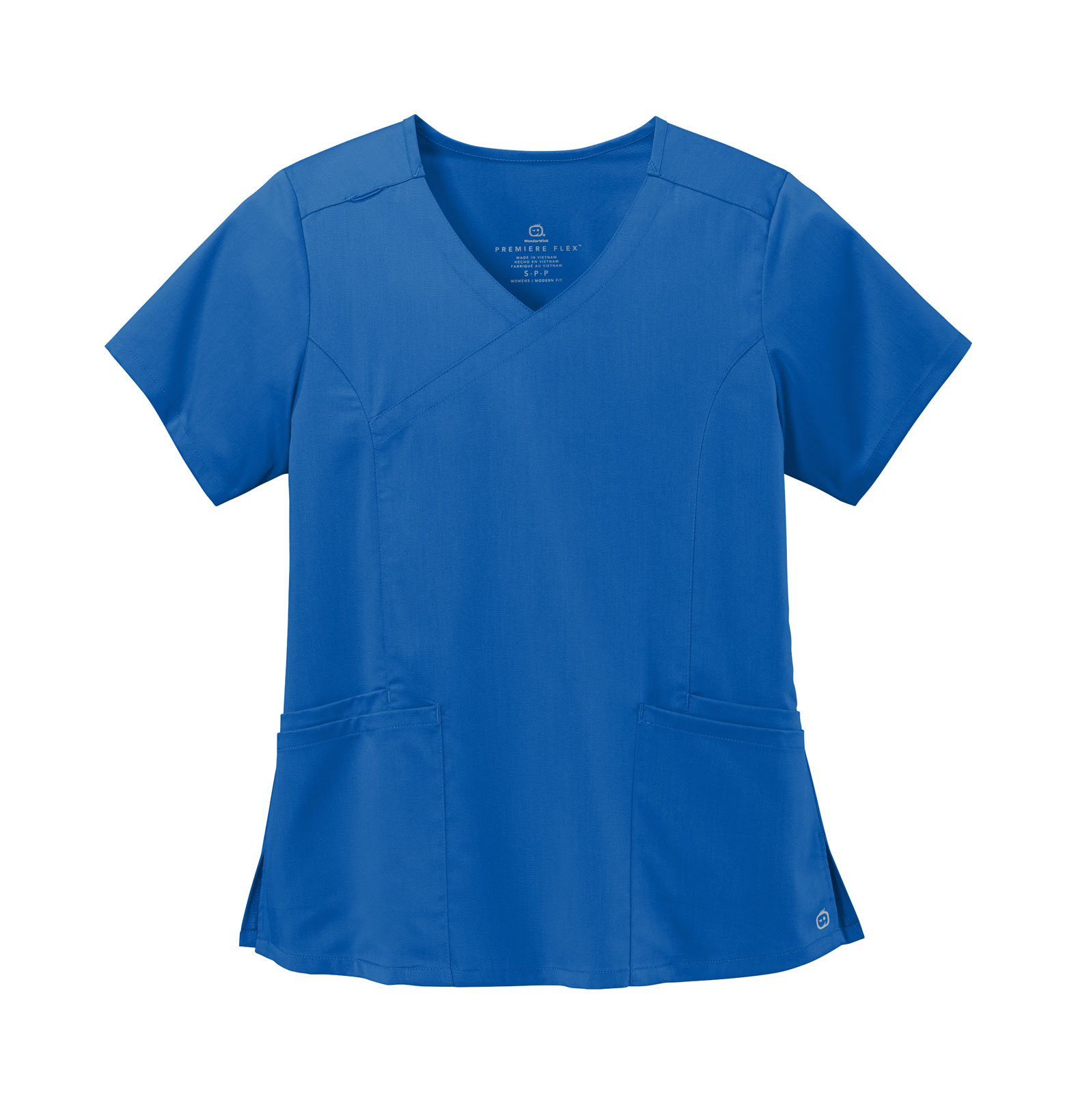 WonderWink Womens Premiere Flex Mock Wrap Top 