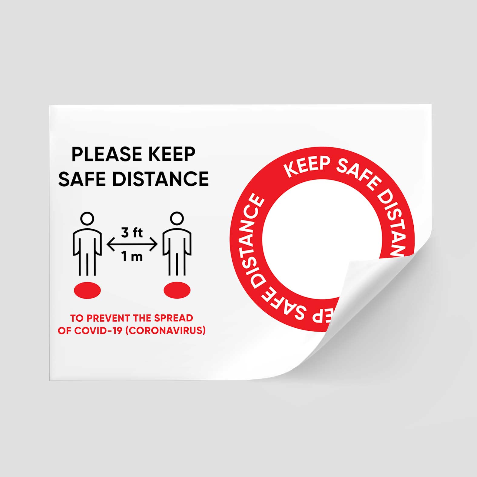 3 inch x 4 inch Waterproof Vinyl Sticker
