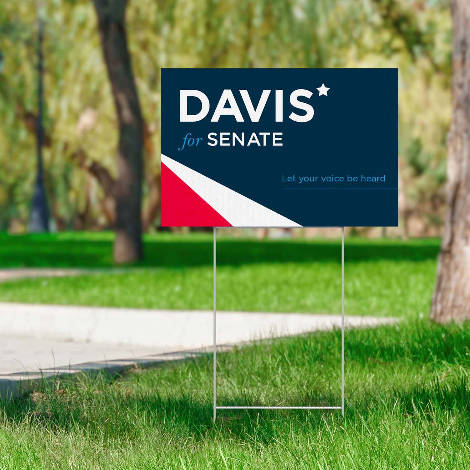 Yard Sign - 18 inch x 24 inch with Stakes
