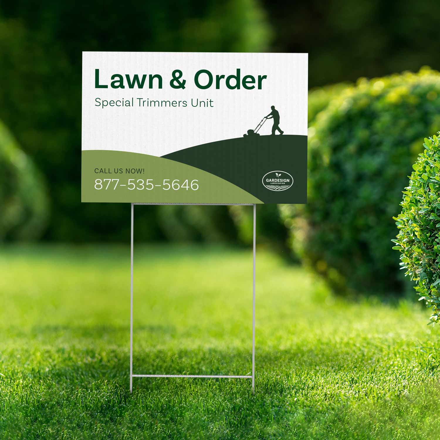 Yard Sign - 12 inch x 18 inch with Stakes
