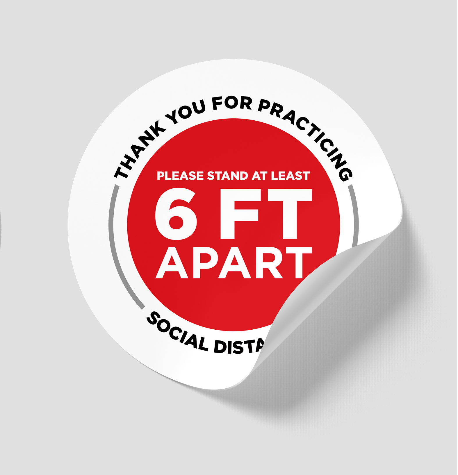 4 inch Circle Waterproof Vinyl Stickers