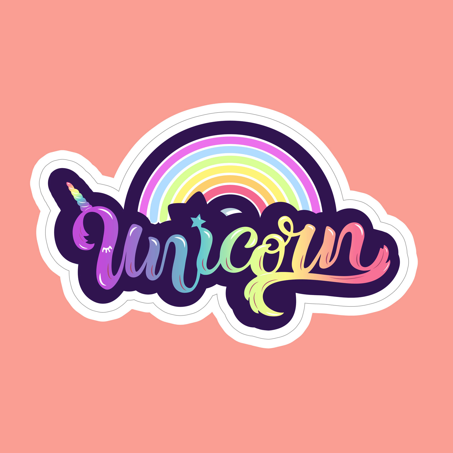 3 inch Square Waterproof Vinyl Kiss-Cut Sticker 
