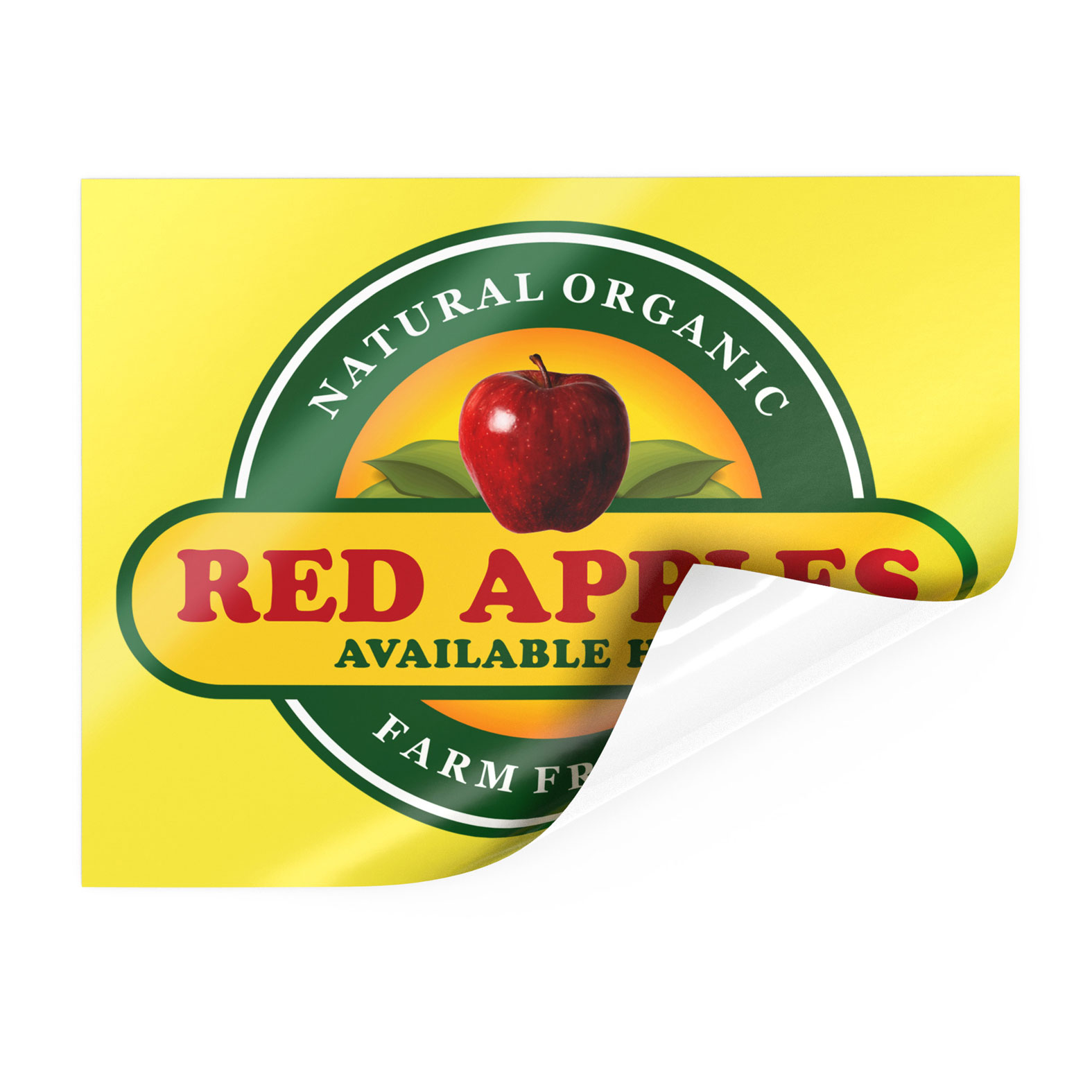 16 inch x 20 inch  Window Cling-White