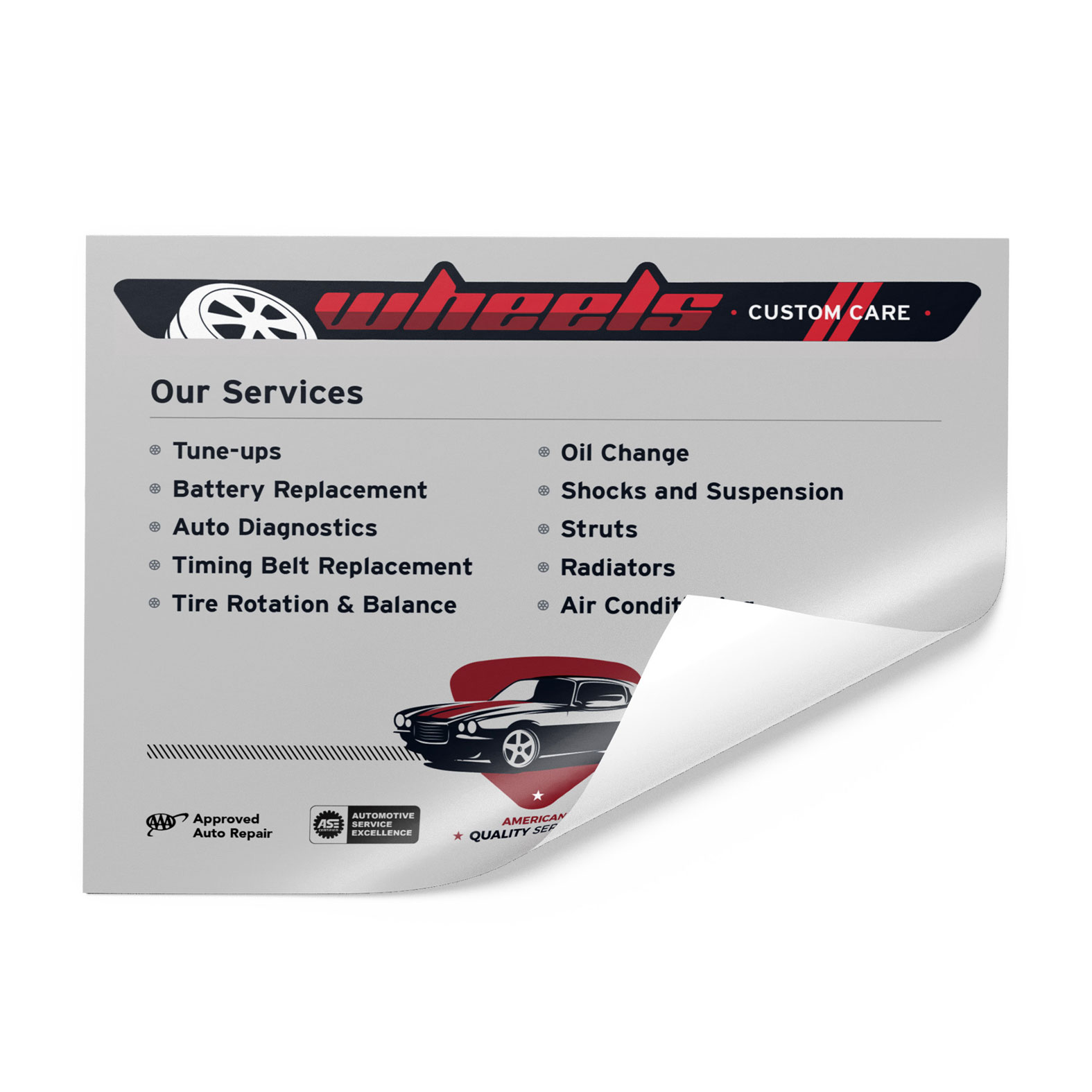 24 inch x 36 inch Window Cling-White