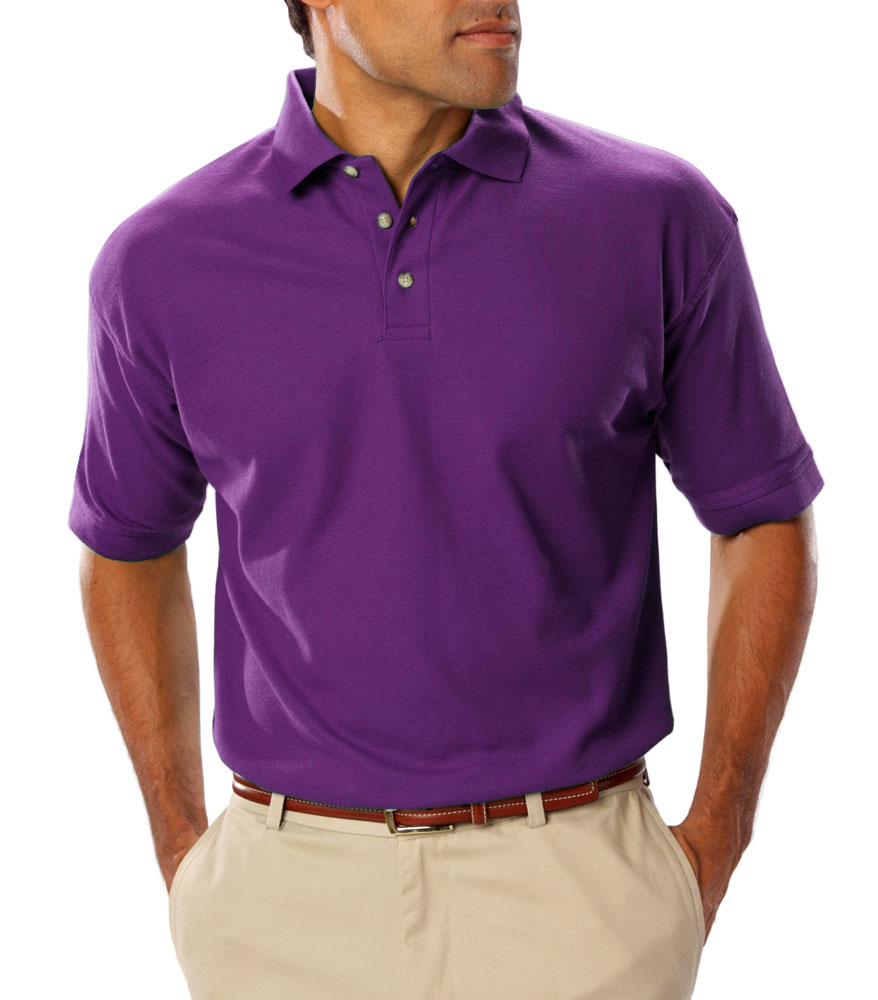 Blue Generation Mens Teflon Treated  Pique Polo NO Pocket