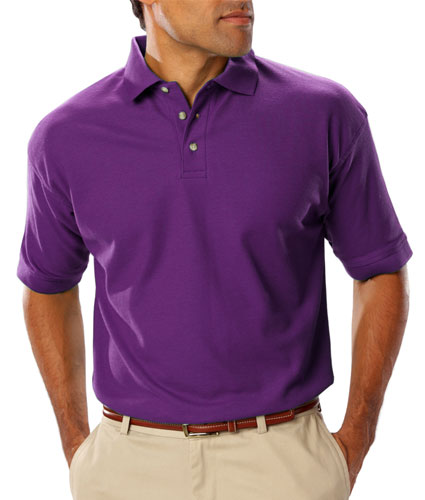 Blue Generation Mens Teflon Treated  Pique Polo NO Pocket
