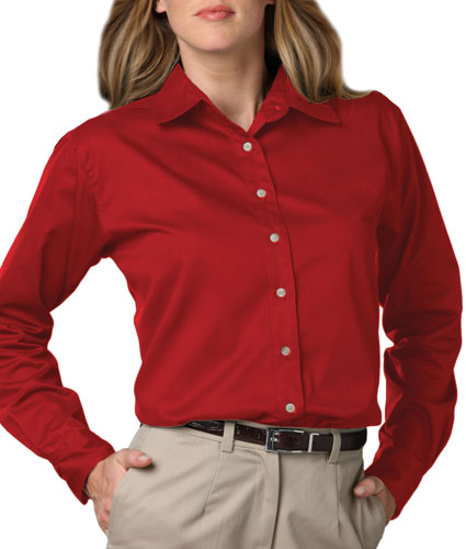 Blue Generation Ladies Long Sleeve Teflon Twill Shirt