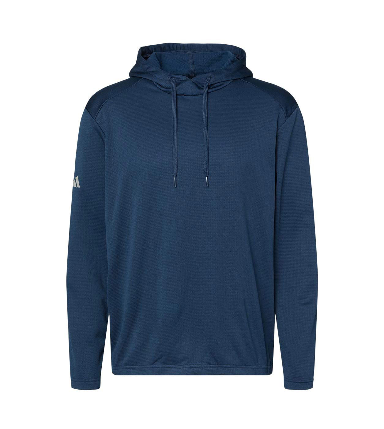 Adidas Adult Textured Mixed Media Hooded Sweatshirt
