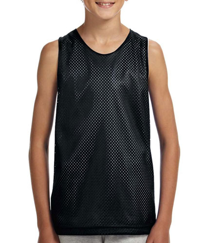 A4 Youth Reversible Mesh Tank