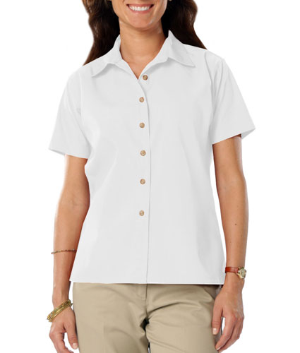 Blue Generation Ladies Short Sleeve Teflon Twill Shirt