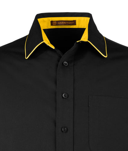 Harriton Mens Flash IL Colorblock Shirt