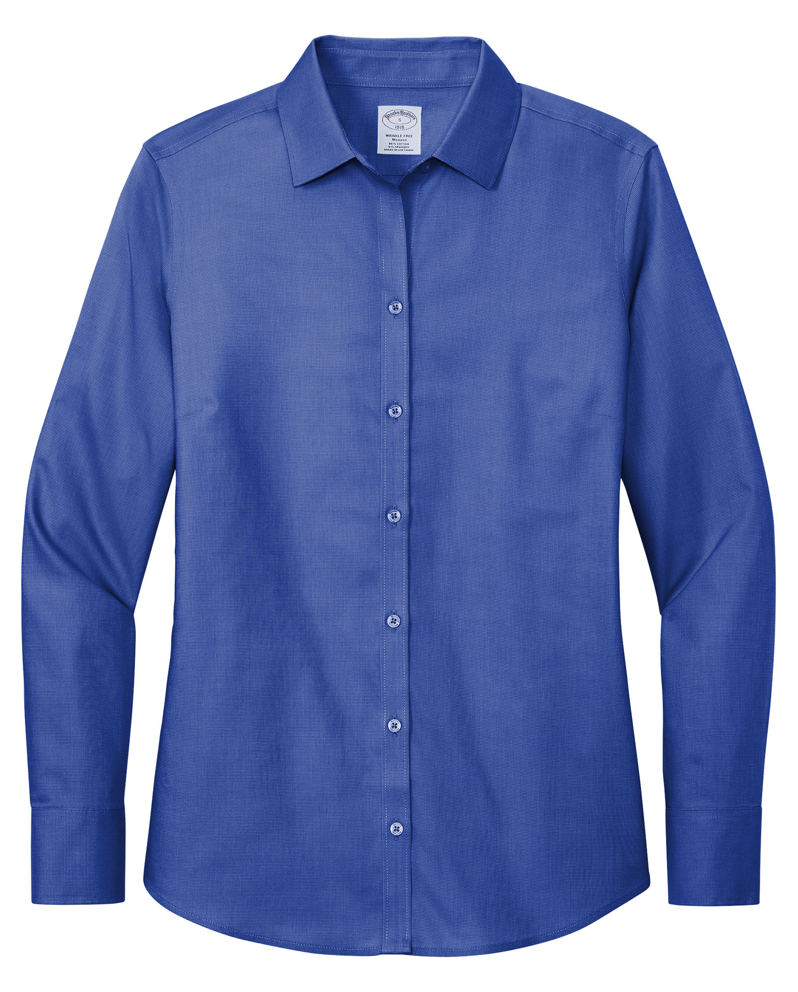 Brooks Brothers Womens Wrinkle-Free Stretch Nailhead Shirt
