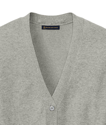 Brooks Brothers Womens Cotton Stretch Cardigan Sweater