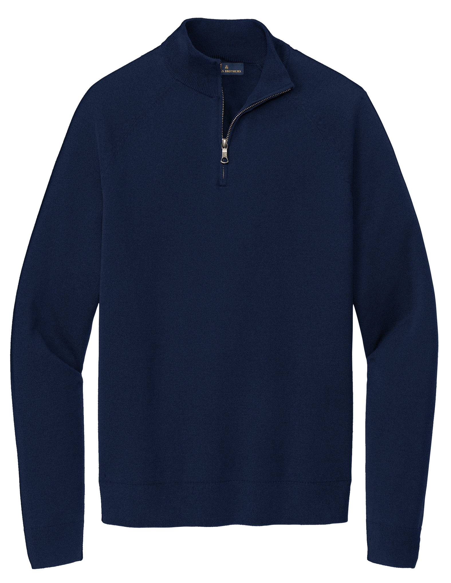 Brooks Brothers  Mens Cotton Stretch 14 Zip Sweater