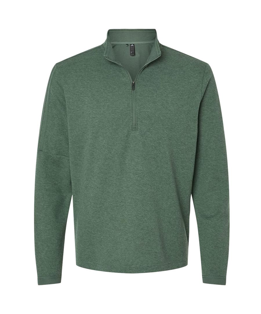 Adidas  Mens 3-Stripes Quarter-Zip Sweater