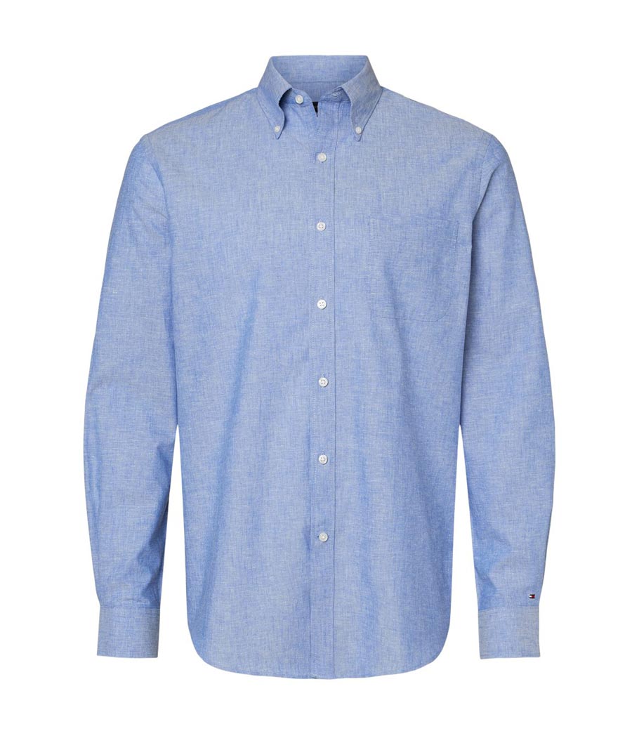 Tommy Hilfiger Mens CottonLinen Shirt