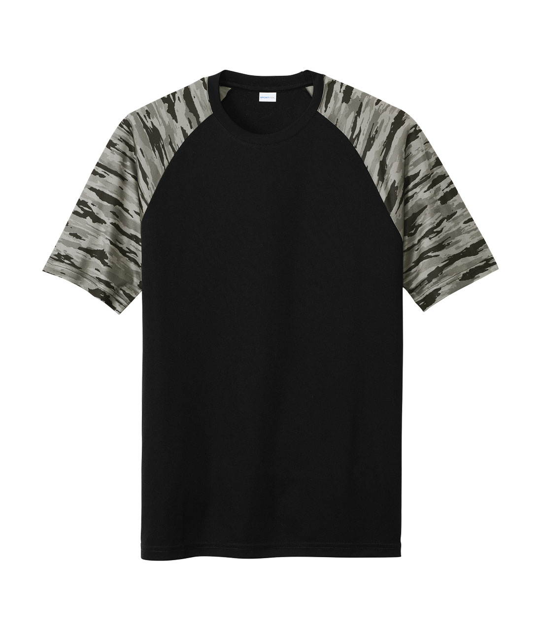 Sport-Tek Mens Drift Camo Colorblock Tee