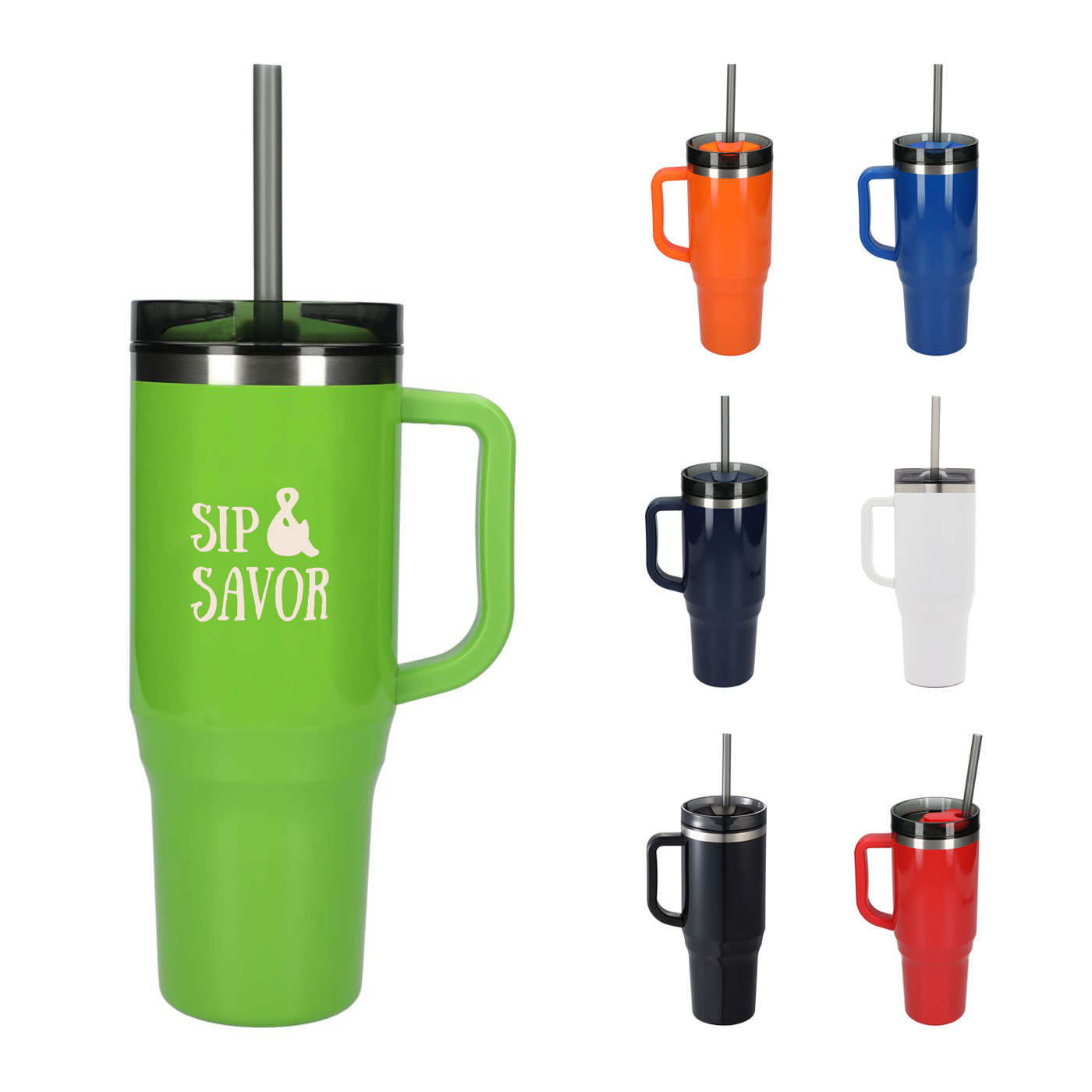 Thor 40 oz Eco-Friendly Straw Tumbler