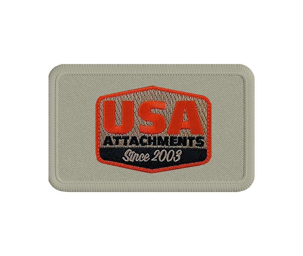 2 inch Rectangle Embroidered Patch