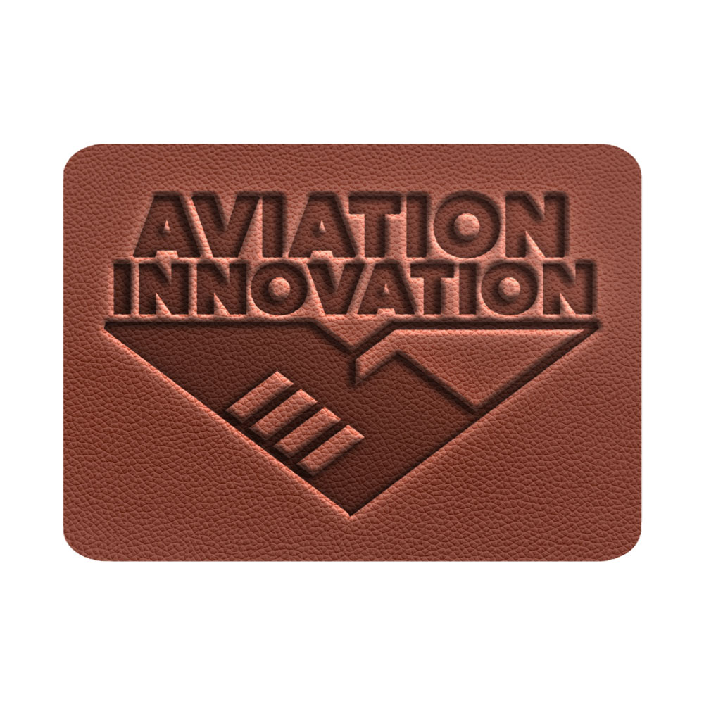 1.8 X 1.3 inch Small Rectangle Leather Patch