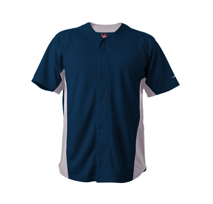 Alleson Mens Crush Full Button Baseball Jersey