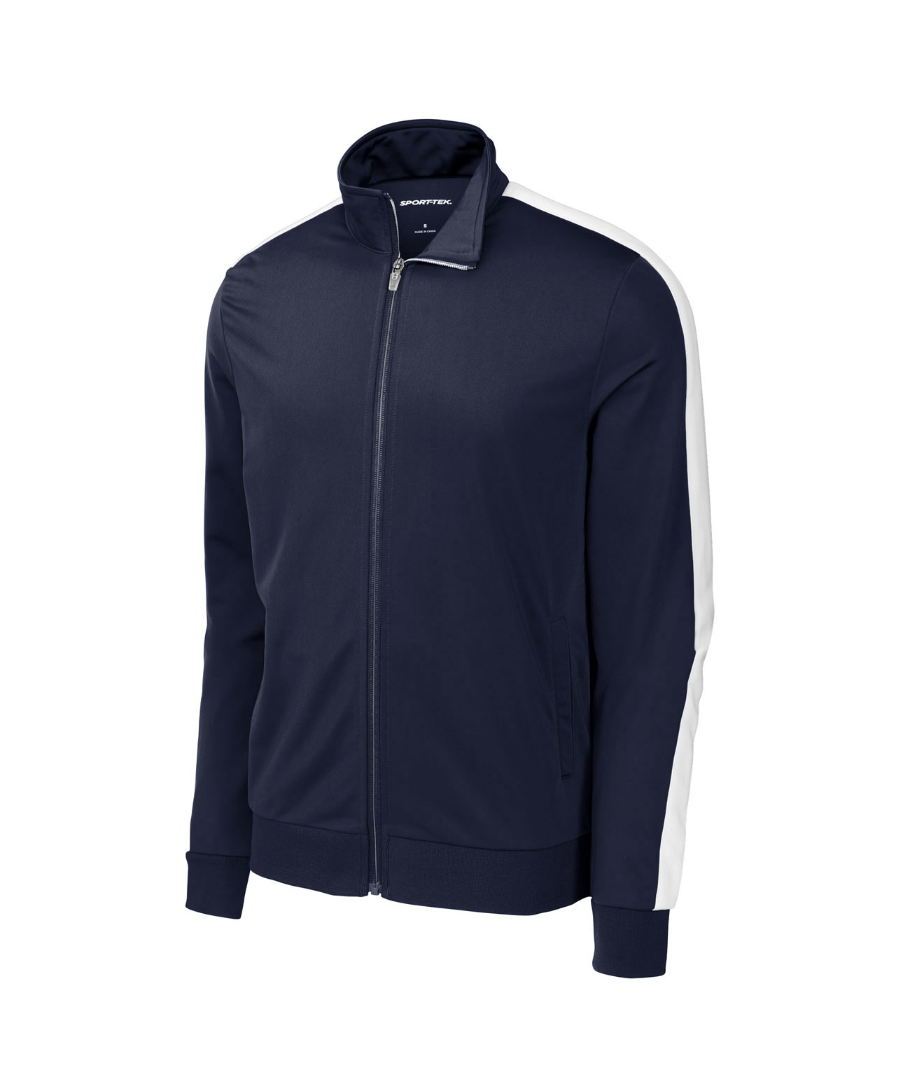 Sport-Tek Adult Tricot Sleeve Stripe Track Jacket