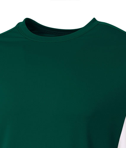 A4 Mens Long Sleeve Color Block Cooling Performance Tee
