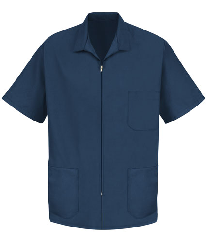 Red Kap Mens Zipper Front Smock