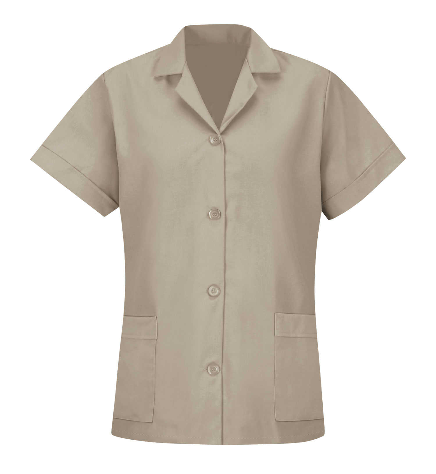 Red Kap Womens Loose Fit Short Sleeve Button Smock