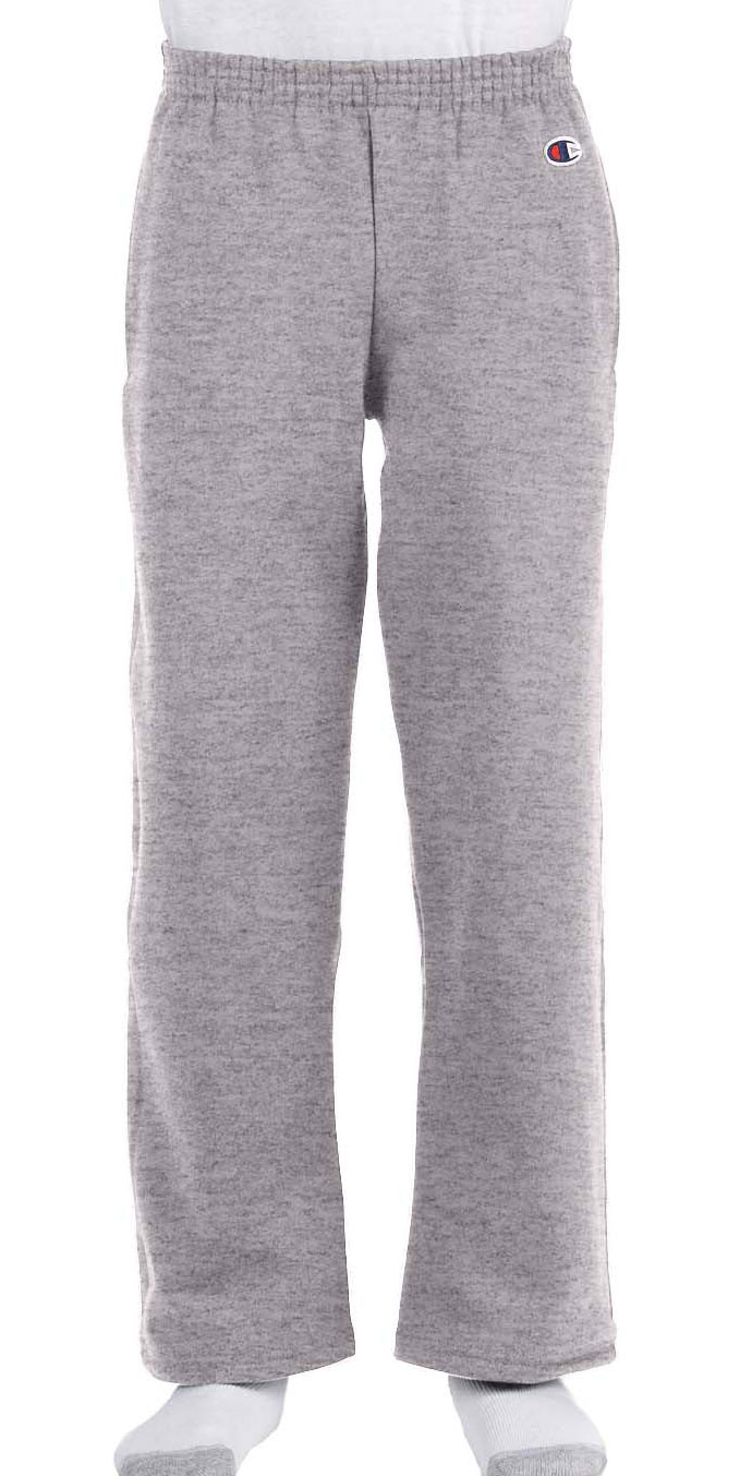 Champion Youth Powerblend Open-Bottom Fleece Pant