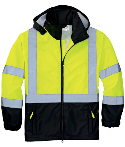 CornerStone Mens ANSI 107 Class 3 Safety Windbreaker