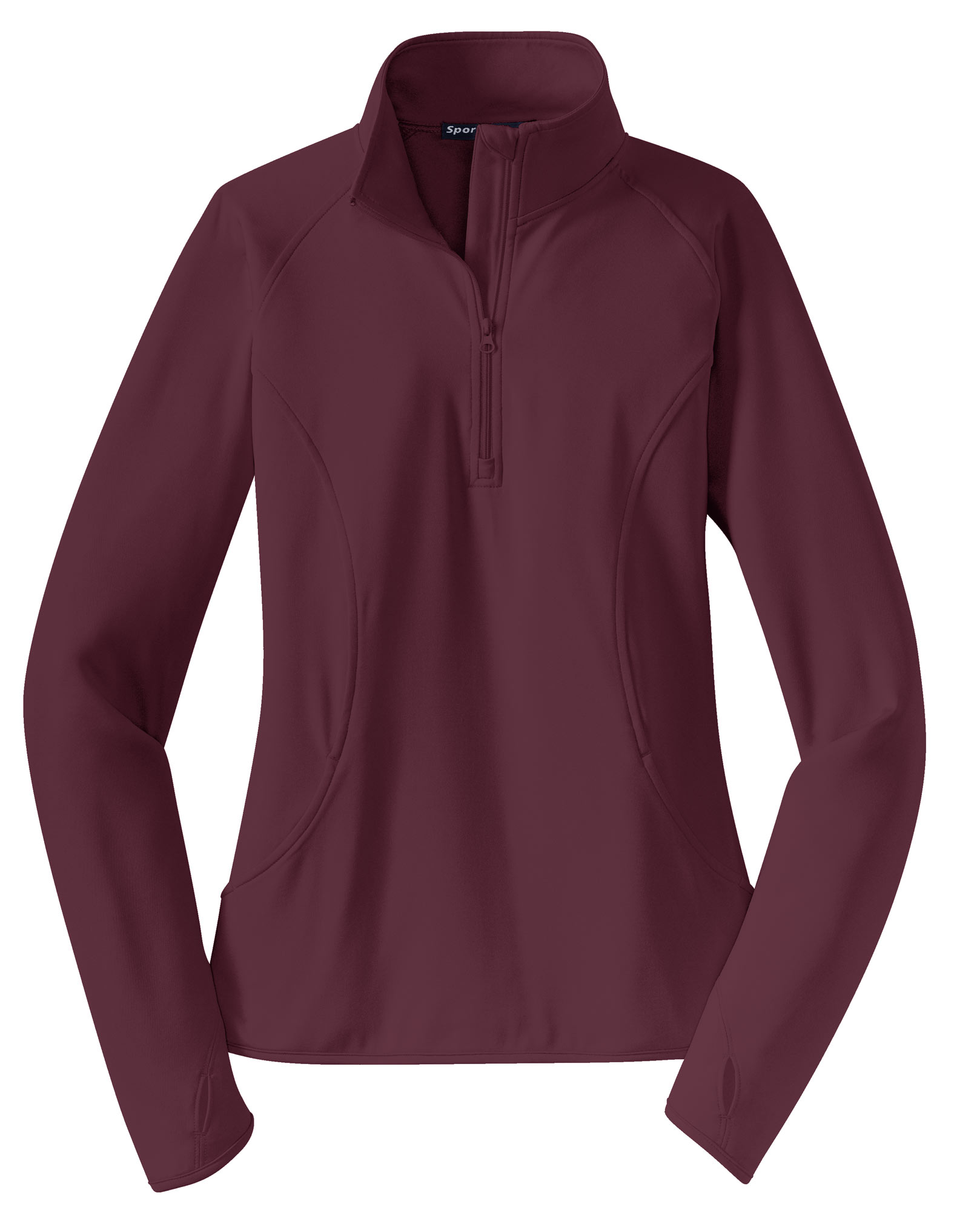 Sport-Tek Ladies Sport-Wick Stretch 12-Zip Pullover