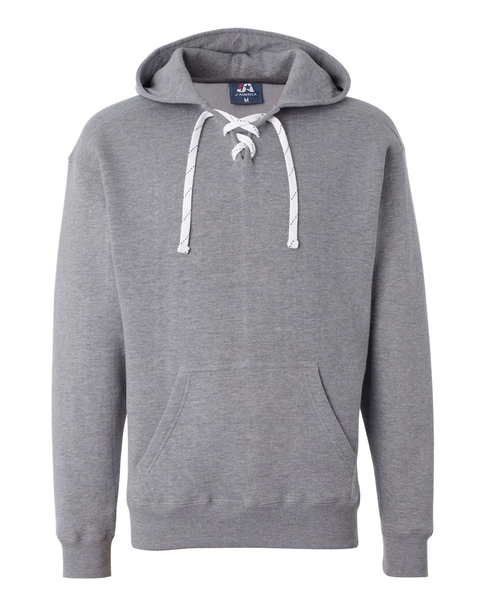 J. America Adult Sport Lace Hooded Sweatshirt