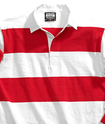 Barbarian Unisex Casual Striped Rugby Shirt