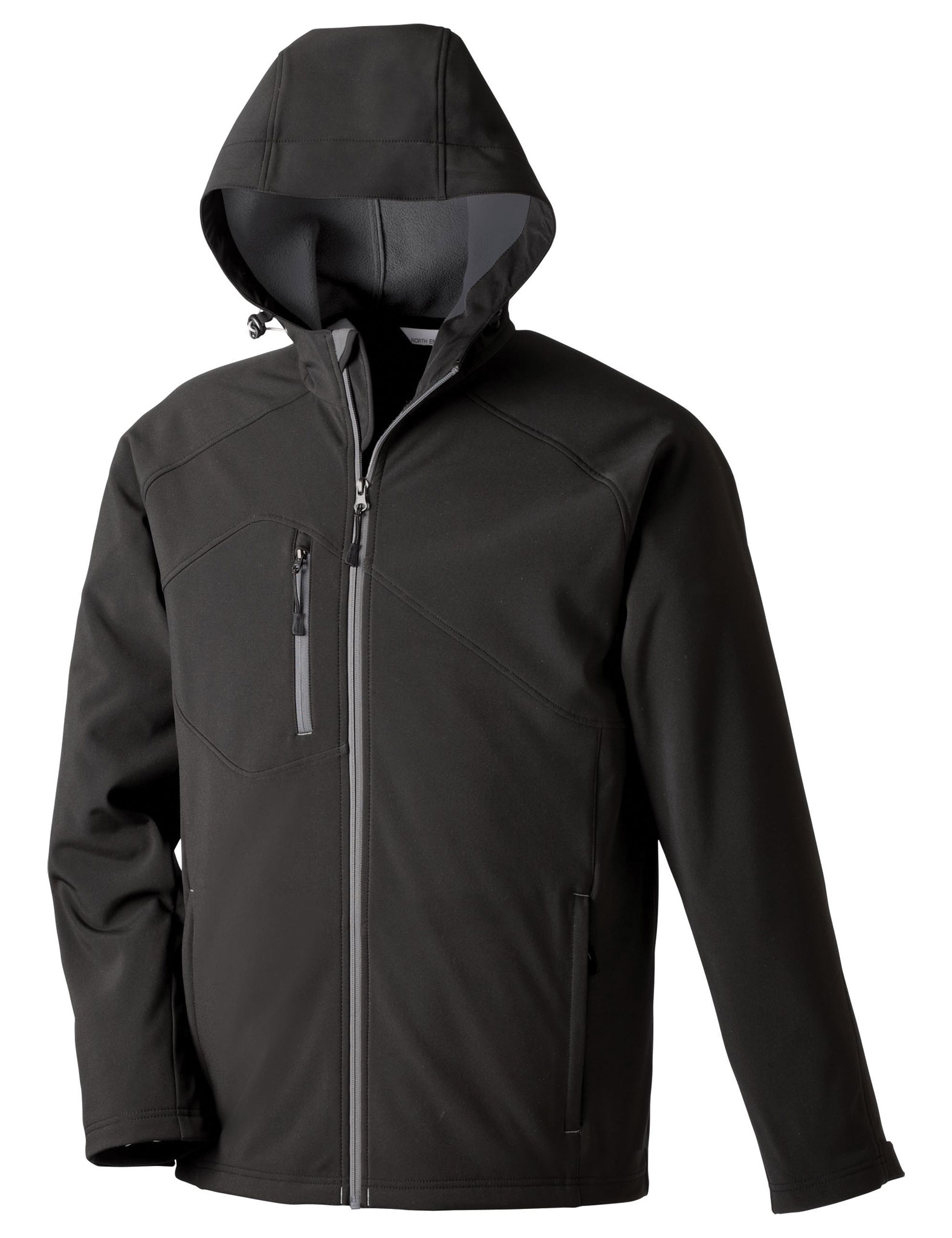 North End Mens Prospect Soft Shell Hooded Jacket 