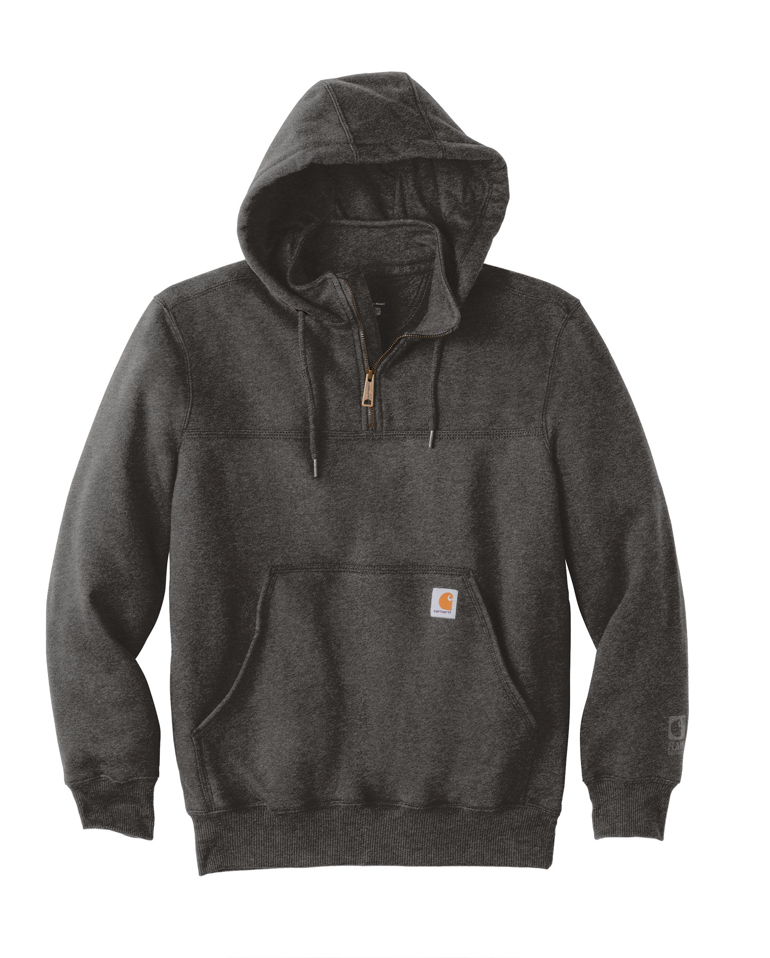 Carhartt Mens Rain Defender Paxton Heavyweight Hooded Zip Mock Sweatshirt