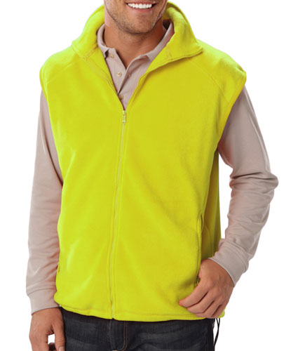Blue Generation Adult Micro Fleece Zip Vest