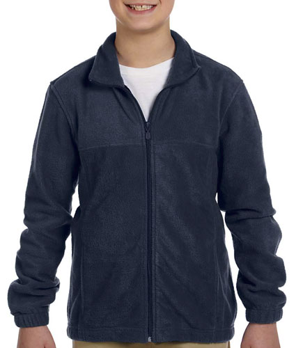 Harriton Youth 8 oz. Full-Zip Fleece