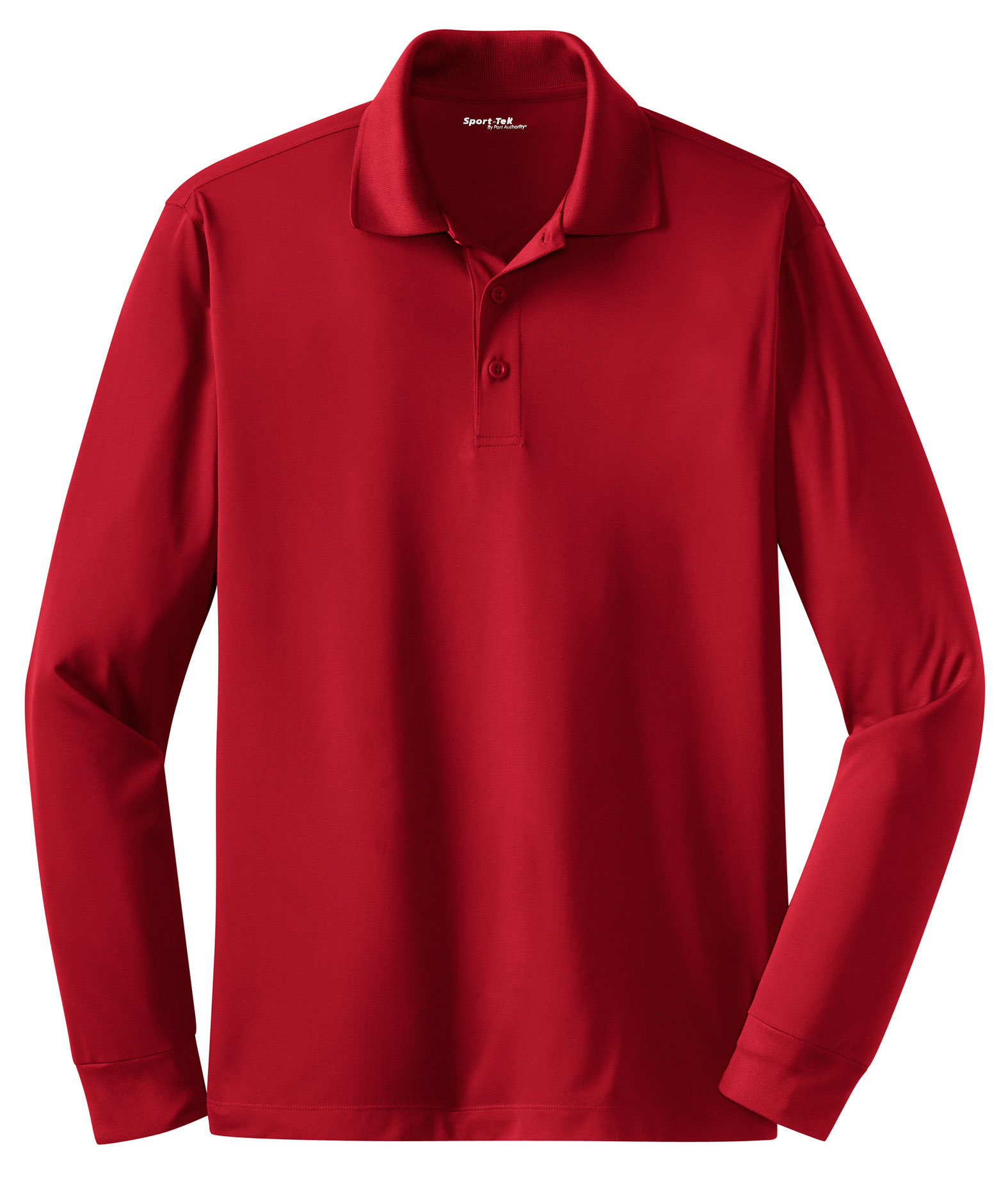 Sport-Tek Mens Long Sleeve Micropique Sport-Wick Polo