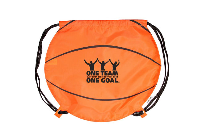 Gametime Basketball Drawstring Backpack