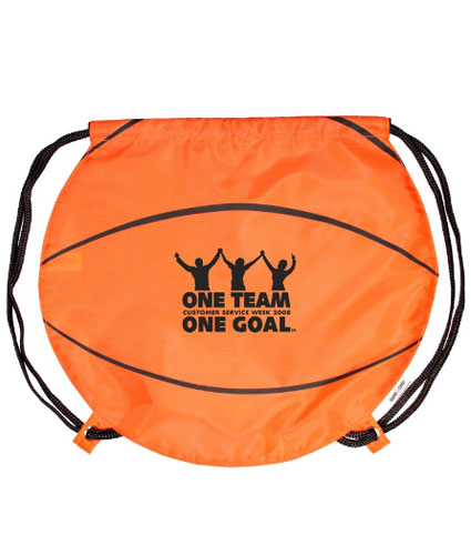 Gametime Basketball Drawstring Backpack