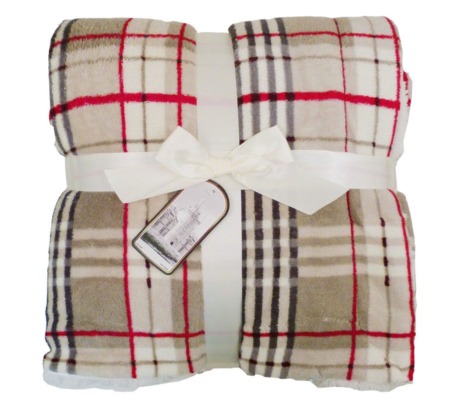 Apollo Lambswool Microsherpa Plaid Throw