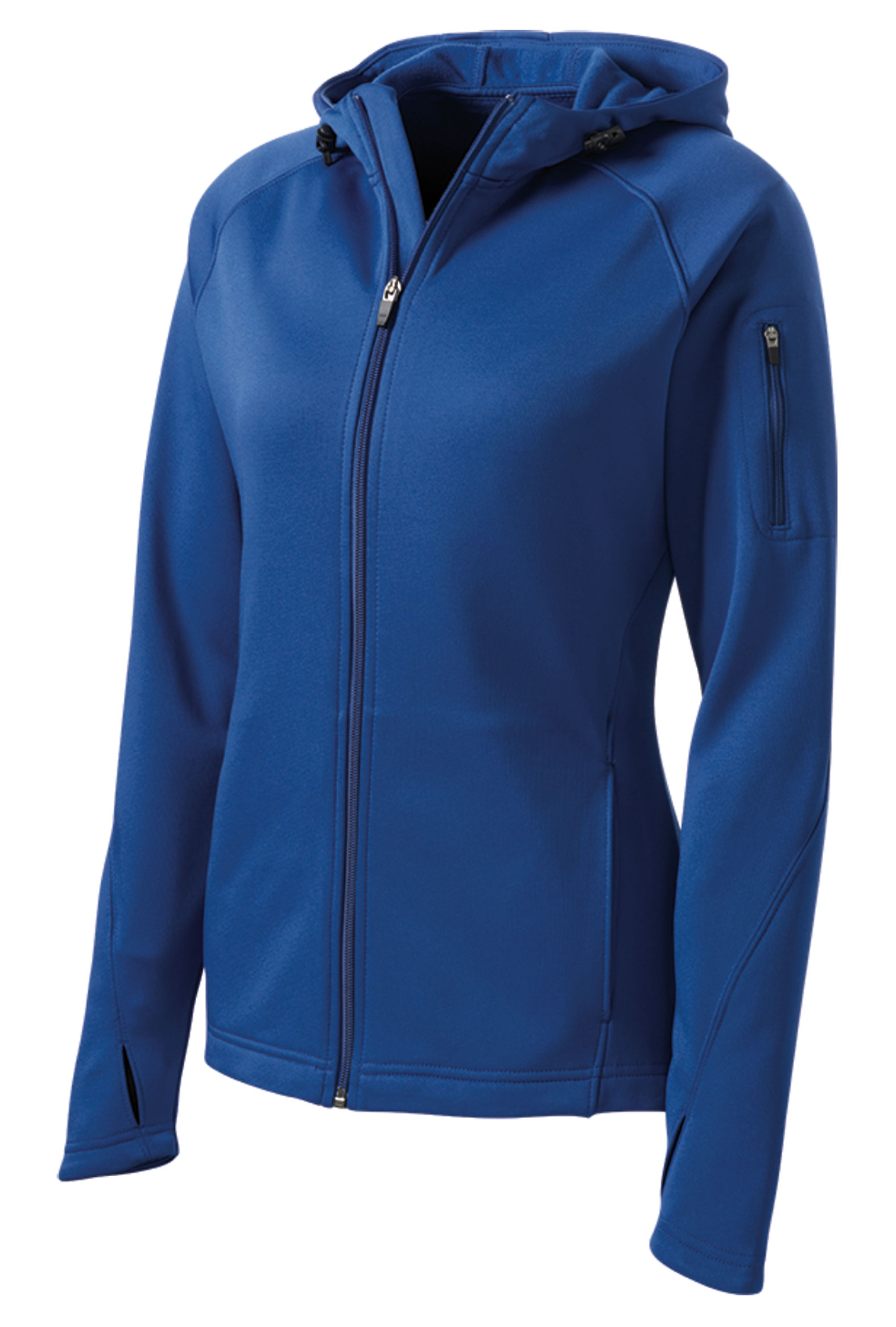 Sport-Tek Ladies Tech Fleece Full Zip Hooded Jacket