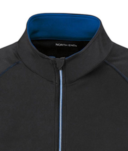 North End Mens Radar 14 Zip Performance Long Sleeve Top