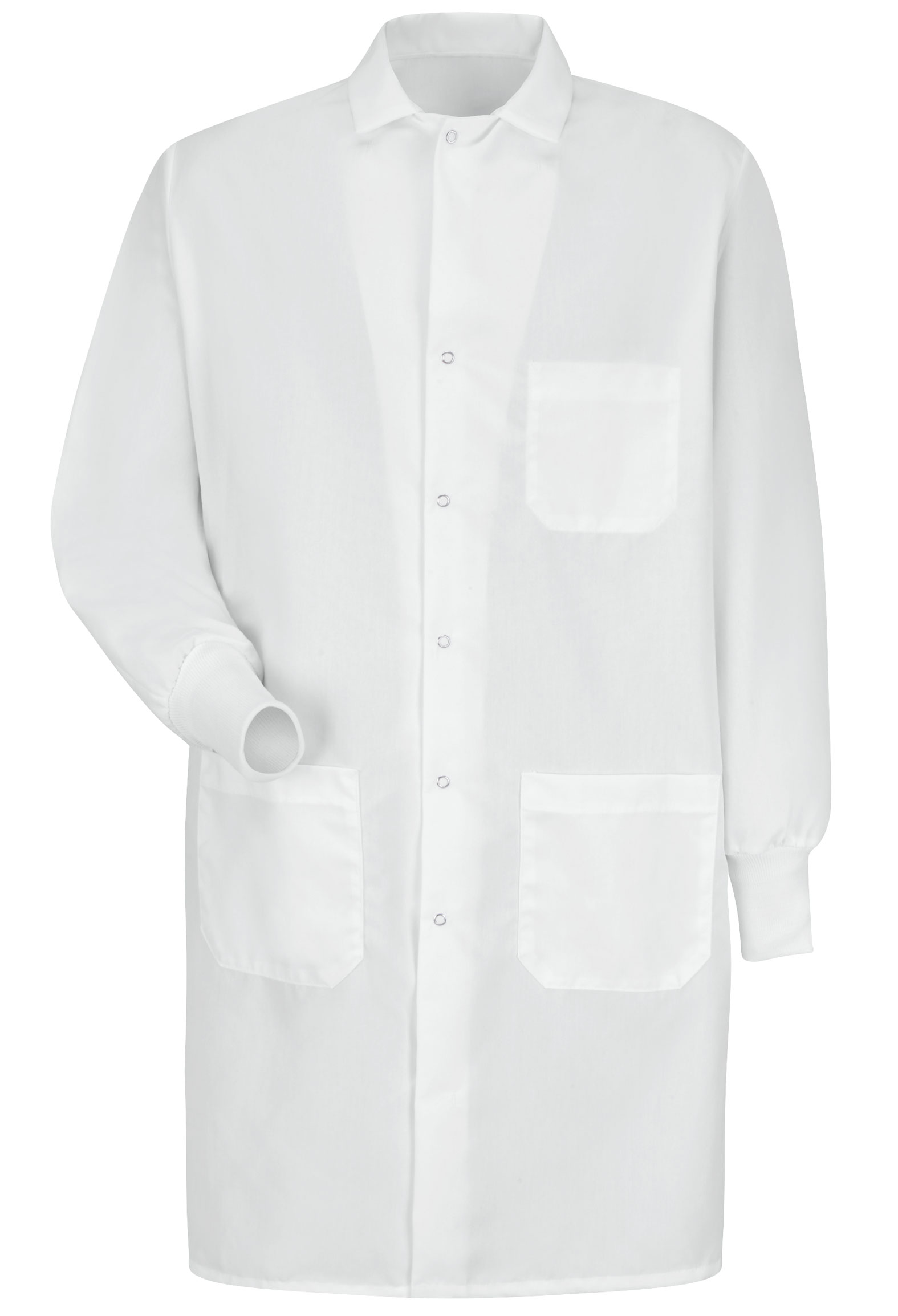 Red Kap Unisex Gripper Closure Cuffed Lab Coat