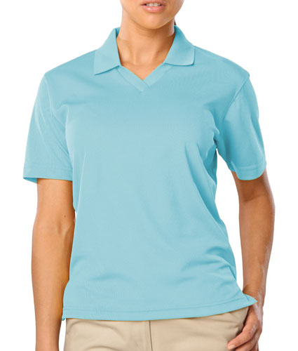 Blue Generation Ladies Superblend V-Neck Pique Polo