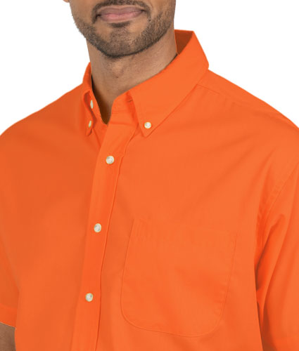Blue Generation Mens Super Blend Short Sleeve Poplin